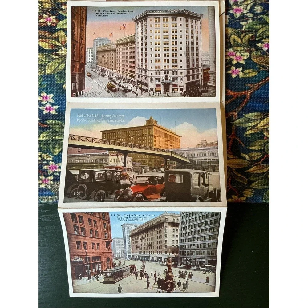 VTG SAN FRANCISCO THE QUEEN CITY SOUVENIR FOLDER 1920'S PACIFIC NOVELTY